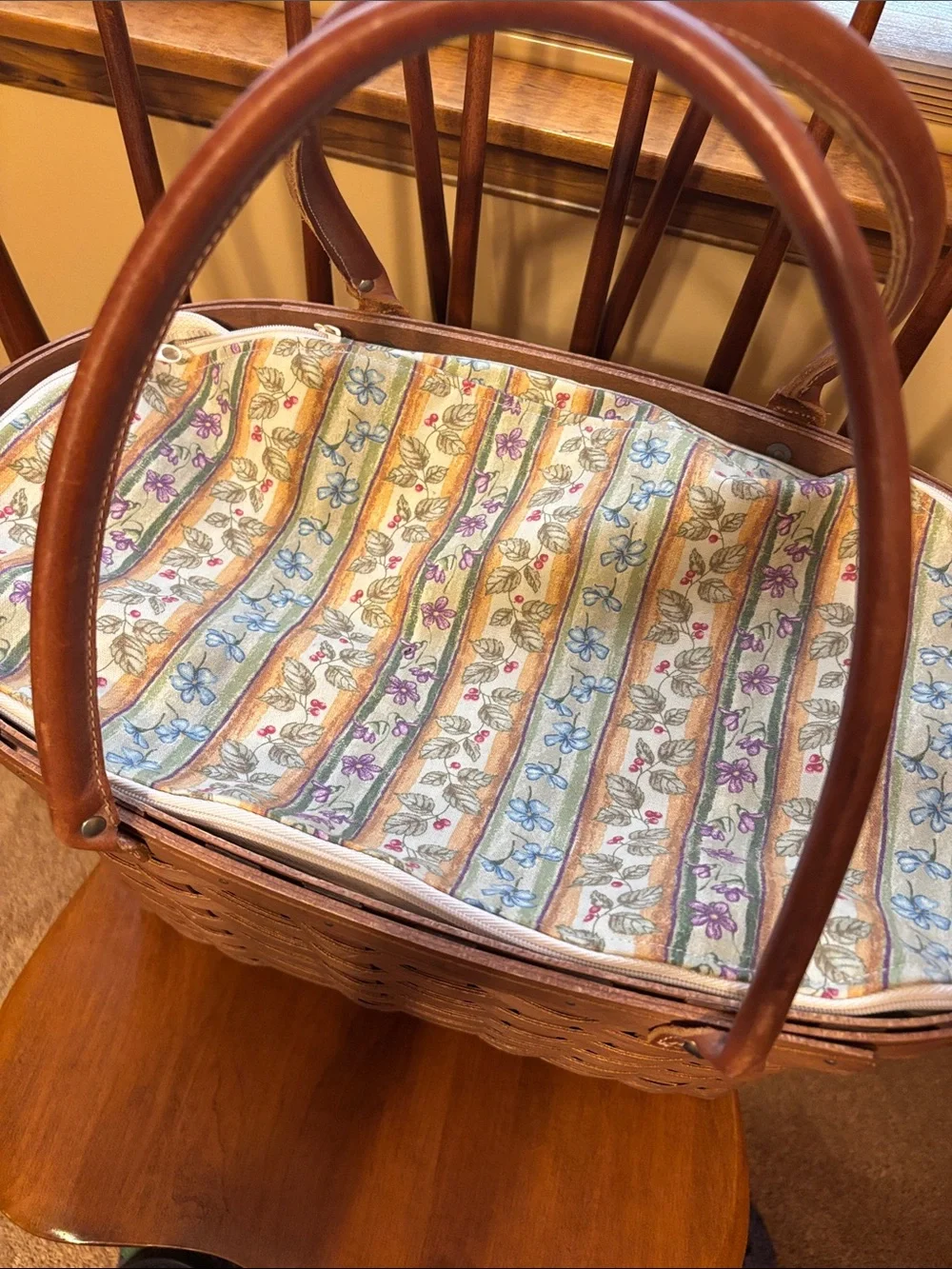 Longaberger Large Boardwalk Basket Set in Rich Brown